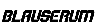 BLAUSERUM Font Image