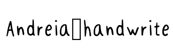 Andreia_handwrite Font Image