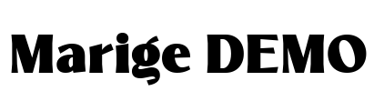 Marige DEMO Font Image