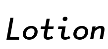 Lotion Font Image