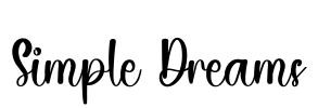 Simple Dreams Font Image