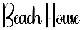 Beach House Font Image
