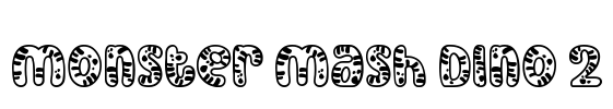 Monster Mash Dino 2 Font Image