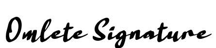 Omlete Signature Font Image