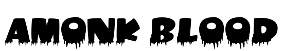 Amonk Blood Font Image