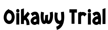 Oikawy Trial Font Image