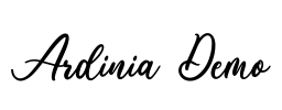 Ardinia Demo Font Image