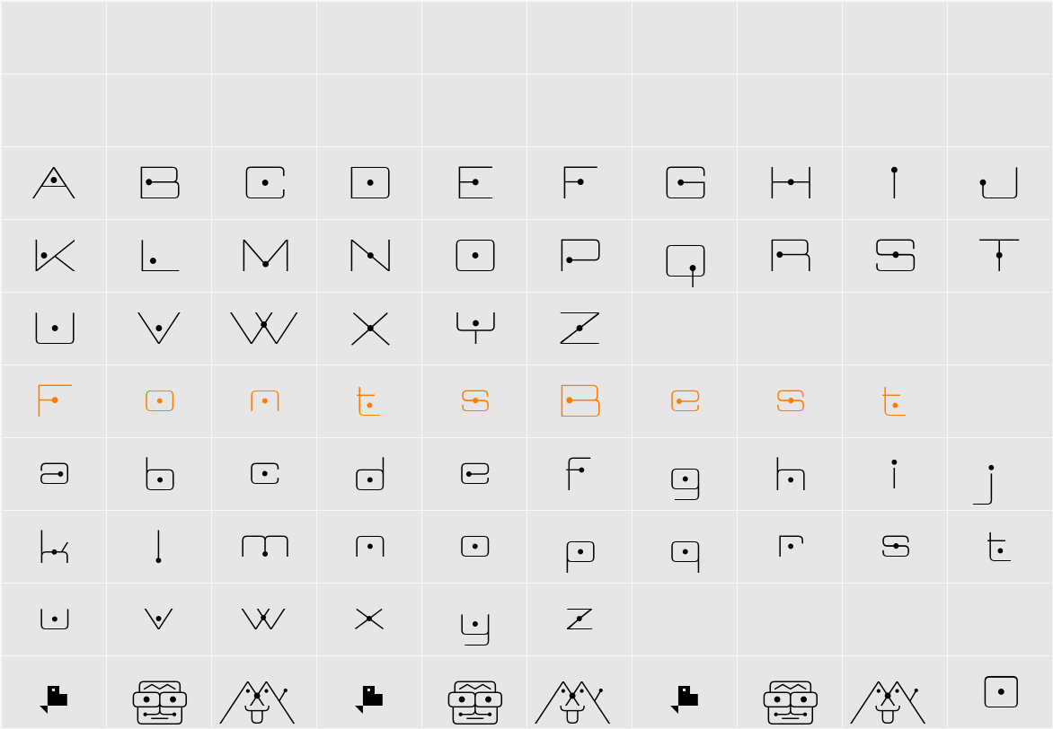 Neospace Circuit Exp Character Map