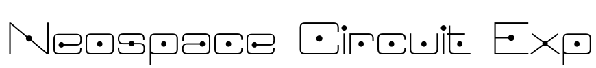 Neospace Circuit Exp Font Image