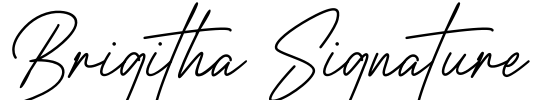 Brigitha Signature Font Image