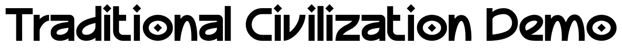 Traditional Civilization Demo