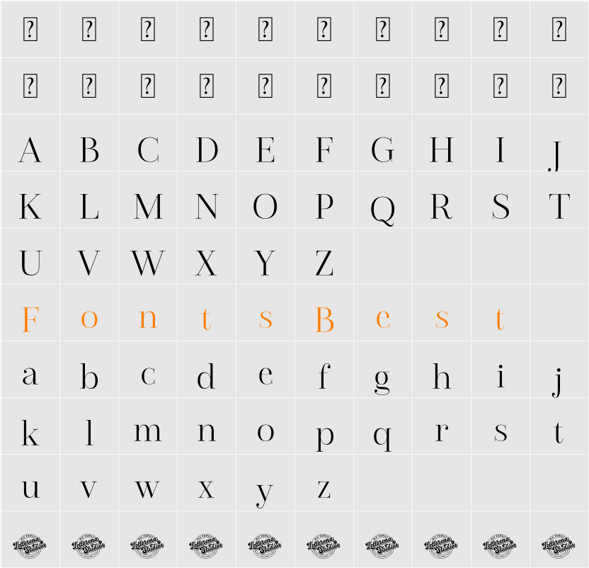 Coffica Vibes DEMO VERSION Character Map