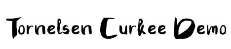 Tornelsen Curkee Demo Font Image