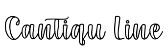 Cantiqu Line Font Image