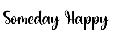 Someday Happy Font Image