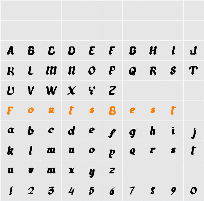 Alladhina Demo Character Map