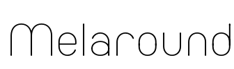 Melaround Font Image