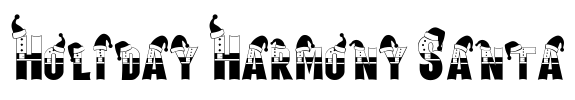 Holiday Harmony Santa Font Image