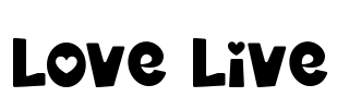 Love Live Font Image