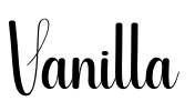 Vanilla Font Image
