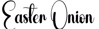 Easter Onion Font Image