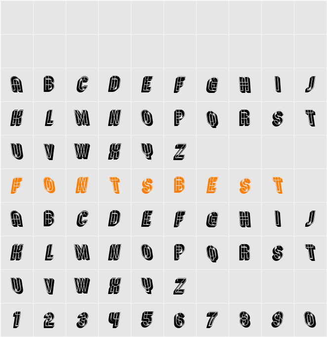 Bauhaus Abstract Character Map