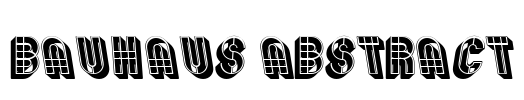 Bauhaus Abstract Font Image