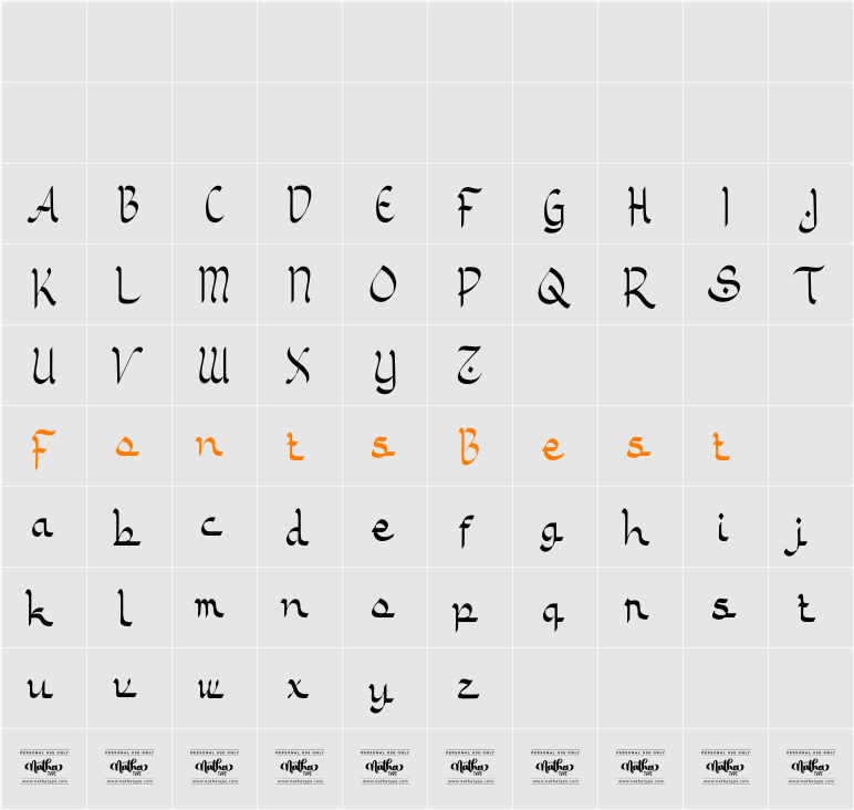 Ramadan Greeting Personal Use Character Map