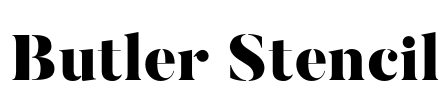 Butler Stencil Font Image