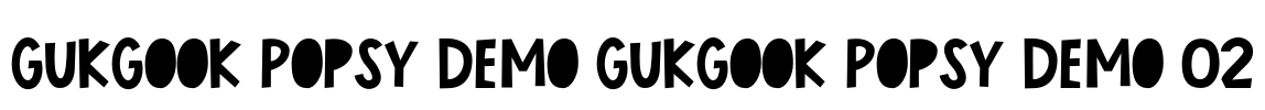 Gukgook Popsy Demo Gukgook Popsy Demo 02 Font Image