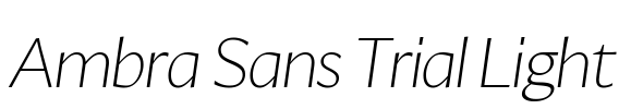 Ambra Sans Trial Light