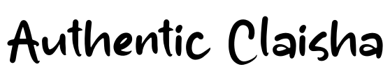 Authentic Claisha Font Image