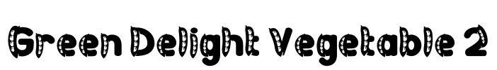Green Delight Vegetable 2 Font Image