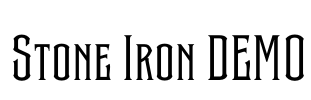 Stone Iron DEMO Font Image