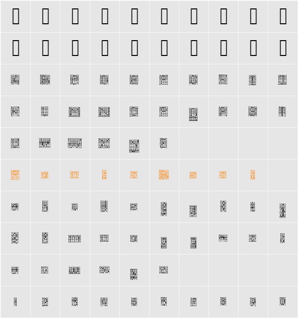 ACSF Divine Character Map