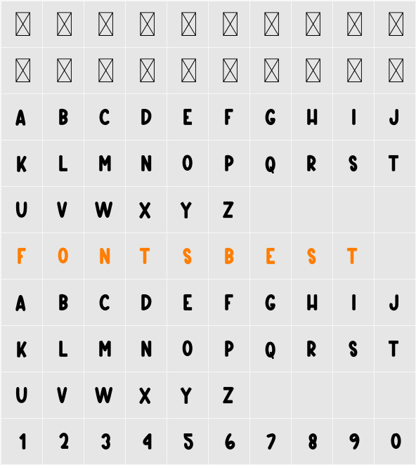 Horizon Character Map