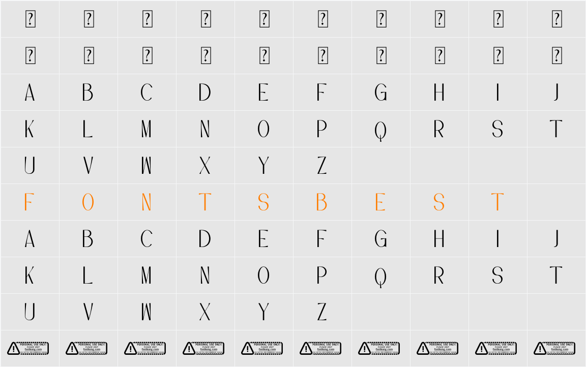 Morgan PERSONAL USE ONLY! Character Map