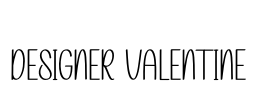 Designer Valentine Font Image