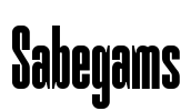 Sabegams Font Image