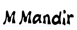M Mandir Font Image