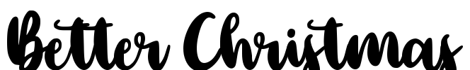 Better Christmas Font Image