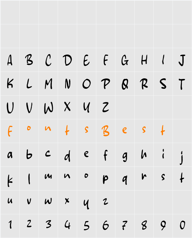 Chanky Character Map