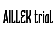 AILLEK trial Font Image