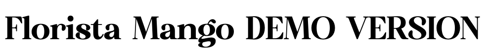 Florista Mango DEMO VERSION Font Image