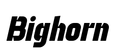 Bighorn Font Image