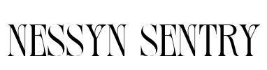 Nessyn Sentry Font Image