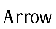 Arrow Font Image