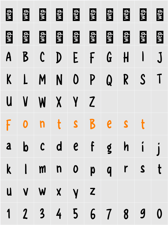 g Guargum Character Map
