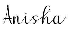 Anisha Font Image