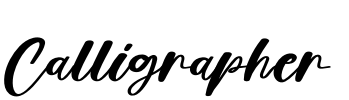 Calligrapher Font Image